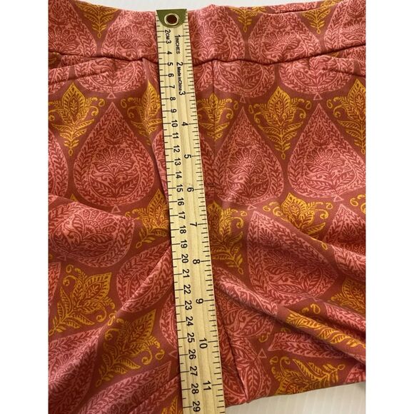 Spartina 449 Maren Pull-On Pants Womens XL Mid Rise Boho Paisley Stretch Casual - Picture 9 of 11